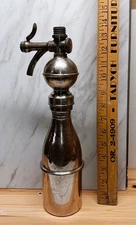 Vintage Antique 1898 Seltzer Water Soda Siphon Bottle Metal