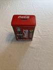 Vintage Coca Cola Vending Pop Machine Coin/ Penny Bank Tin Collectible