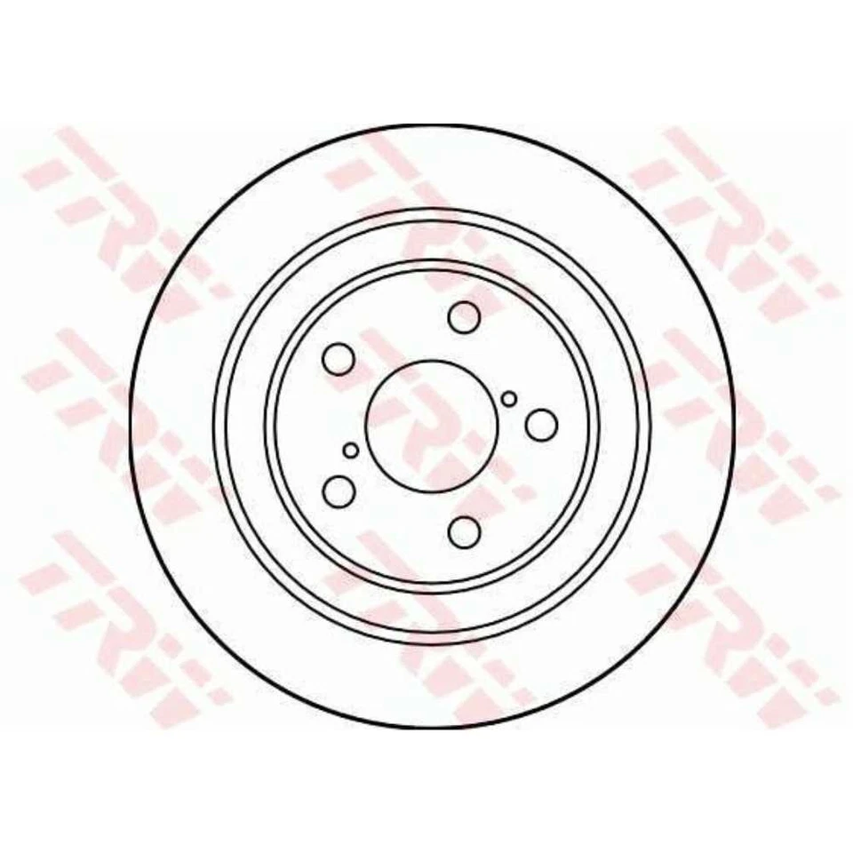 TRW Kit Disques de Frein Arrière Plein + pour Subaru Forester Impreza Sg - Photo 3/4