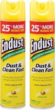 Endust Multi-Surface Dusting and Cleaning Spray, Lemon Zest, 12.5 Ounce 2 Pack