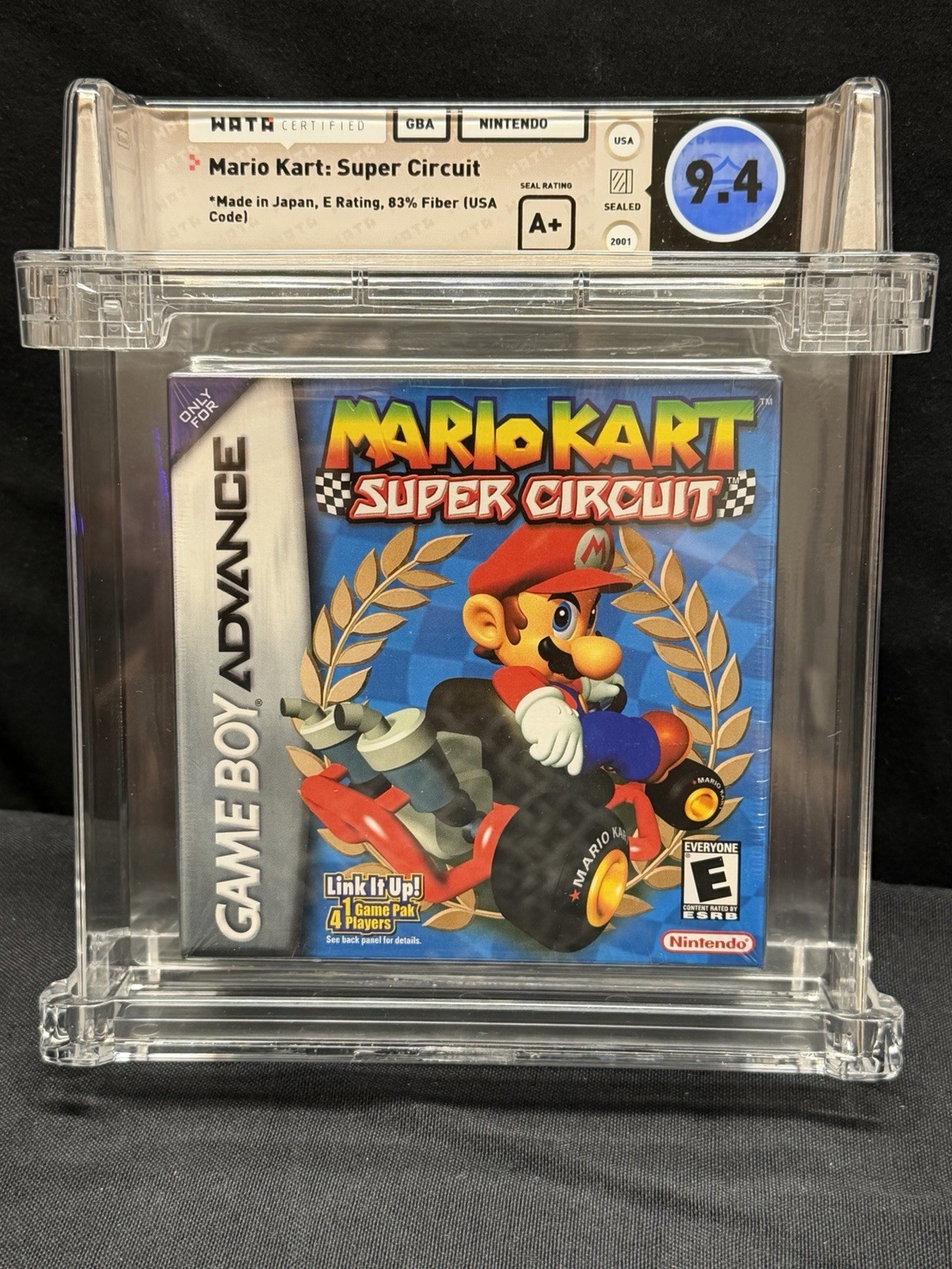 Mario Kart: Super Circuit Nintendo Game Boy Advance GBA New WATA 9.4 A+