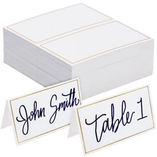 100 Pack Name Cards for Table Setting for Dining Tables, Restaurants, 3.5 x 2 In