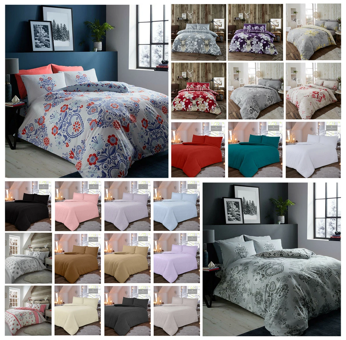 Flannel euro cheap shams