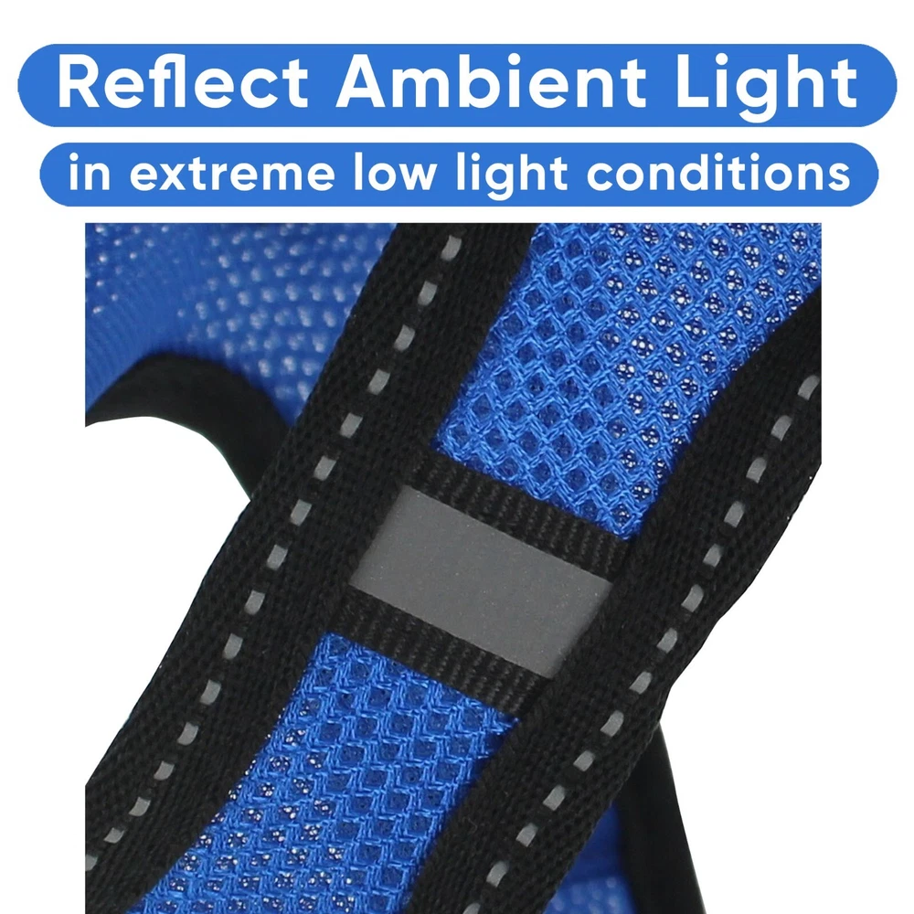 Dog Harness Mesh Vest Harness Reflective Puppy Harness & Cat Harness Adjustable