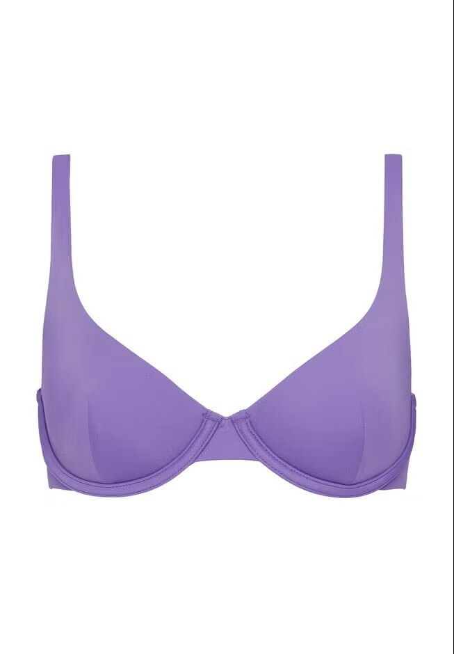 NWT Cuup Size 6 Ultraviolet The Scoop Swim Top UPF 50 Protection Underwire