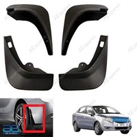 Mud Flap Set 4-Teilig Schwarz PVC FüR Chevrolet Sail Type 2 Links Rechts Hinten