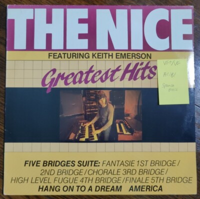 The Nice Greatest Hits Vinyl Record VG+/VG HO25 1st Press