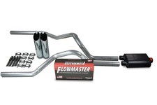 Chevy Gmc 1500 Truck 99-06 2.5 Dual Exhaust Kits Flowmaster Super 40 Slash Tip