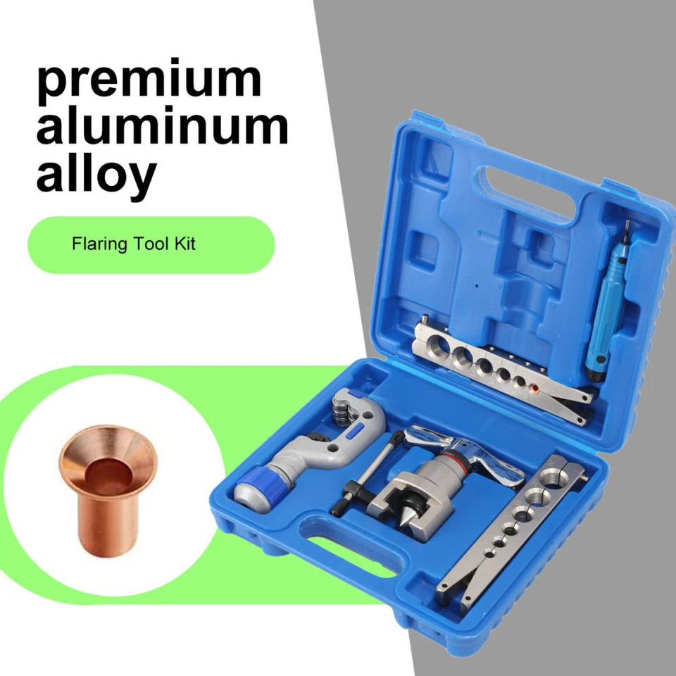 Eccentric Flaring Tool Kit Single Flare for 1/4" - 3/4" Aluminum Copper Pipe - Image 2 of 4