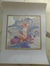 Abstrakt Kunstdruck Frau Figur Steinfeld Sammeln Selten