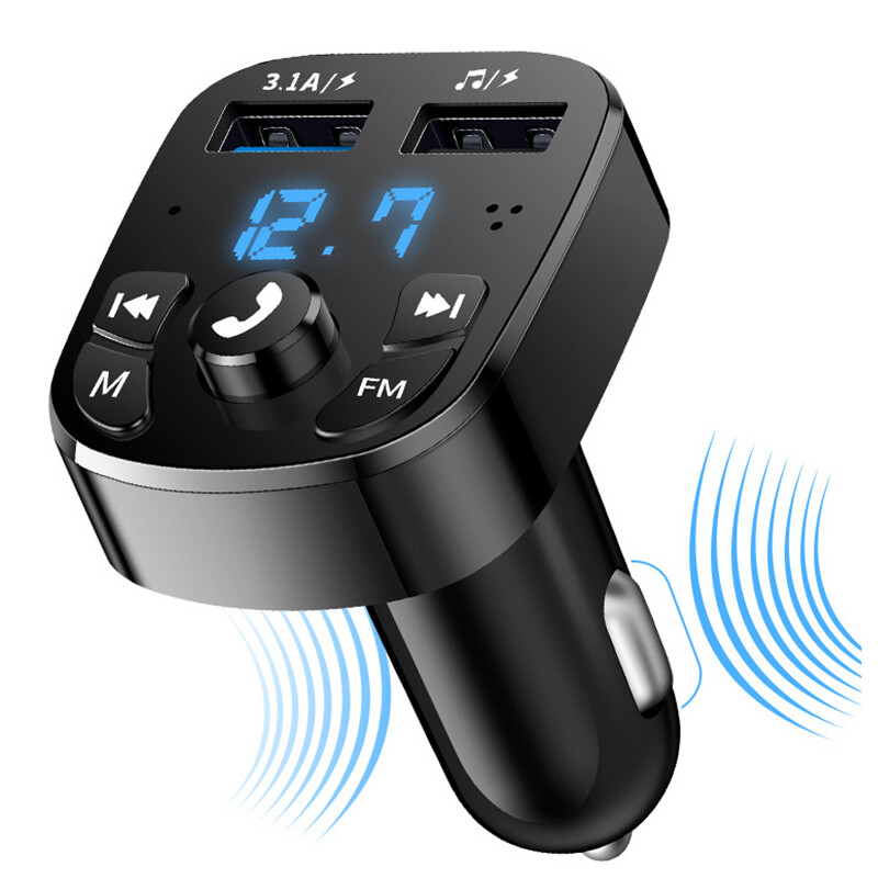 Bluetooth 5.0 Car Wireless FM Transmitter Adapter 2USB PD Charger AUX Hands Free eBay