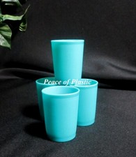 Tupperware-New-Mini-Miniature-Toy-PLAY-Set--4-Blue-Tumblers