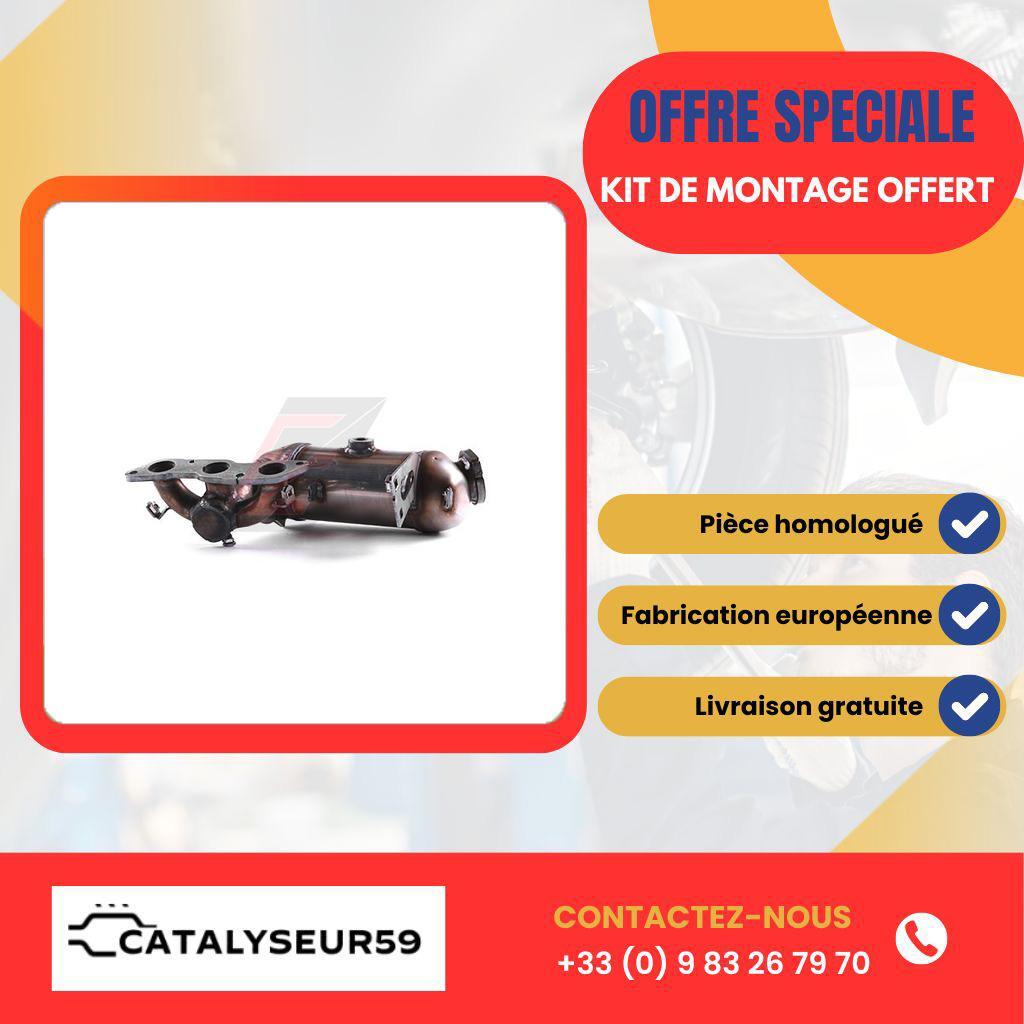 Catalyseur Smart Fortwo 1.0i essence pour réussir le contrôle technique anti-pollution