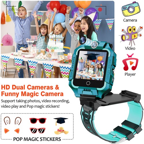 Smart Watch T10 for Kids with Dual Camera 4G SIM LBS/RUNNING/GPS, Boys and Girls - Picture 36 of 62