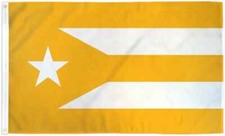 Puerto Rico Gold 3x5ft Poly Puerto Rican Country Flag of Puerto Rico PR