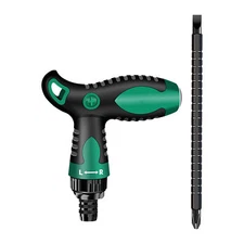 T-shape Torque Screwdriver With Dual Head Bit T Handle Ratchet Screwdriver