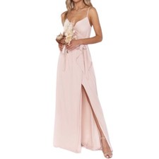 New Show Me Your Mumu Liz Maxi Bridesmaid Dress Dusty Blush Pink Size Medium