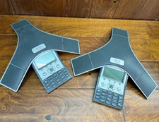 2 Cisco CP-7937G Polycom Technology Unified IP Conference Station VoIP Phone