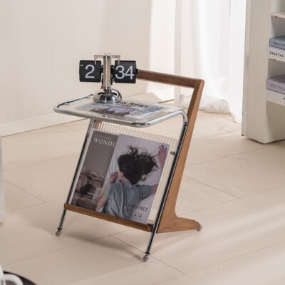Solid wood edge a few small coffee table bedside bedroom corner a few tables