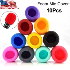 10PCS Colors Handheld Stage Microphone Windscreen Foam Mic Cover Karaoke US