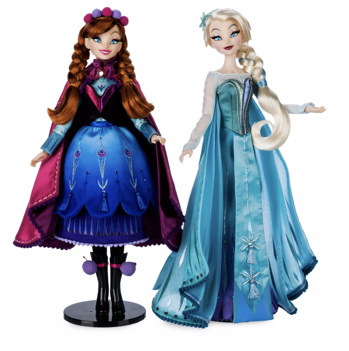 Disney Anna and Elsa Limited Edition Collector Doll Set by