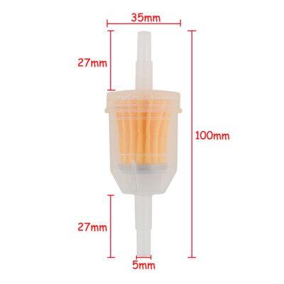 12 Stück Kraftstofffilter 8mm Transparent - Universal Benzin Filter Für Motorrad & Auto