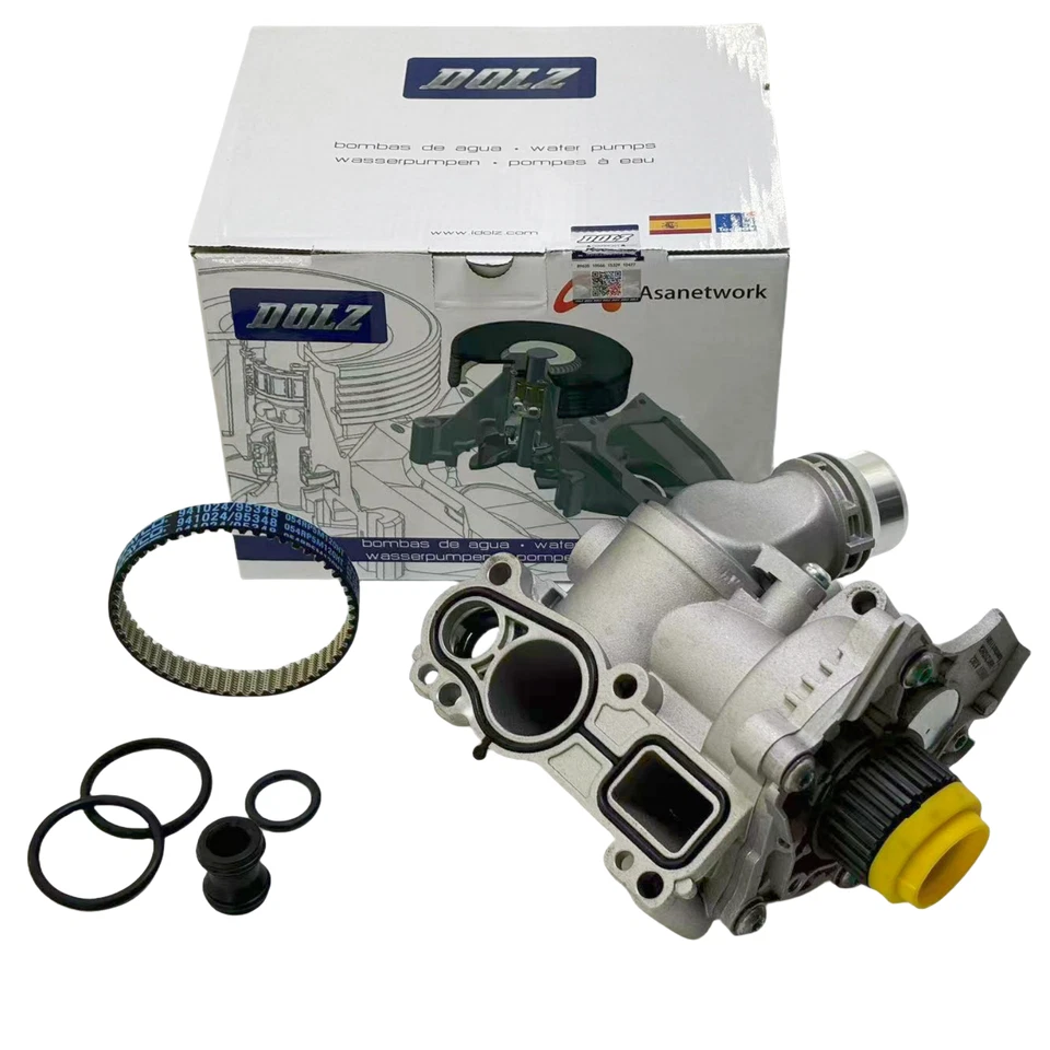 Water Pump & Thermostat For Audi A3 A4 A5 VW CC Tiguan GTI 1.8T 2.0T 06H121026AF - Imagem 2 de 4