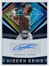 2020 Panini Elite Extra Ripken Reyes Hidden Gems Rookie Auto Padres 