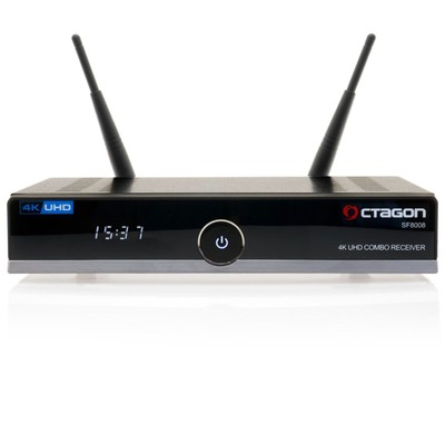 OCTAGON SF8008 Linux 4K Combo Receiver UHD E2 DVB-S2X & DVB-C/T2 USB DUAL WLAN