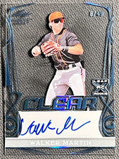 2023 Leaf Trinity CLEAR ROOKIE AUTO Walker Martin 6/49