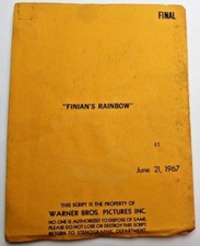 FINIAN'S RAINBOW / E.Y. Harburg 1967 Movie Script Musical, Francis Ford Coppola