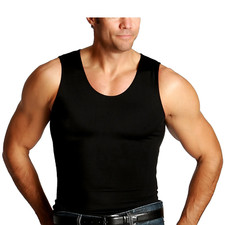 Insta Slim -Made in USA- Firm Compression Tank Top Slimming Shapewear for Men