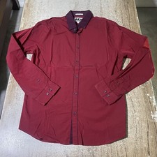 Express Men s Extra Slim Fit LS Button Up Casual Shirt Size XL 30238