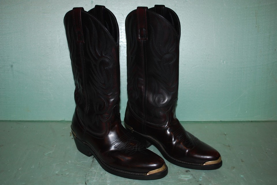 Bottes De Cowboy Laredo 12628 – Homme – Taille 9D – Rouge Cerise (simili Cuir)