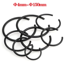 Retaining Rings Round Wire Circlip Clip For Bores Snap Ring 70Mn Manganese Steel