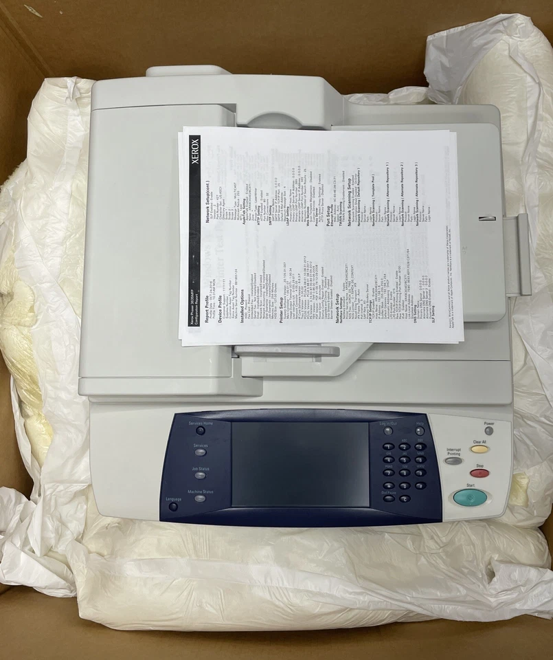 Xerox Phaser 3635MFPS MFP Printer Fax Scan Copy USB LAN 7" Color LCD Touch - EUC - Image 2 of 4