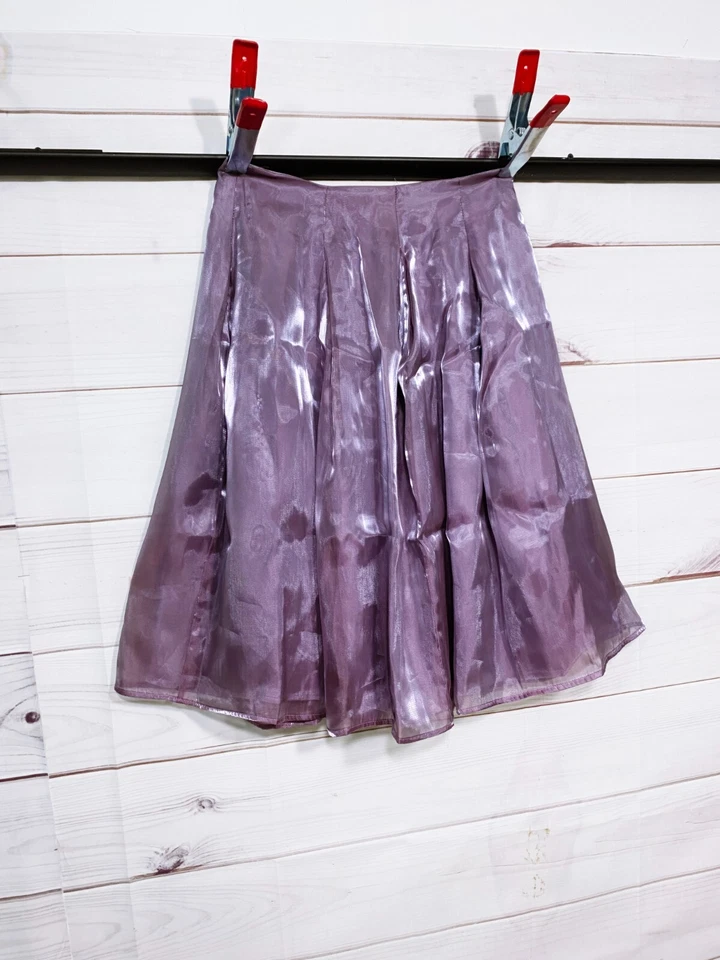 Falda plisada Rampage para mujer junior talla 5 lavanda espalda cremallera forrada Foto 2 de 4