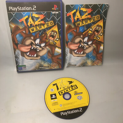 Taz Wanted für Sony PlayStation 2 PS2 Spiel 2002 Portugiesische & Spanische Version PAL