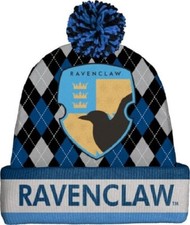New Harry Potter Ravenclaw House Beanie Hat Adult Winter One Size Raven Blue NWT