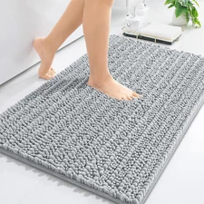 Bathroom Rug, Chenille, Extra Soft Thick Absorbent Shaggy Bath, Arotive Luxury