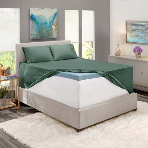 18"-21" Extra Deep Pocket Fitted Sheet by Nymbus Elastic Corner Straps Bed Sheet - 第 165/211 張圖片