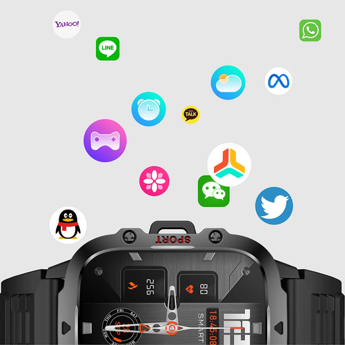 Original Men Smart Watch Bluetooth Call Fitness Clock 3ATM IP68 Swim Waterproof - Photo 6 sur 14