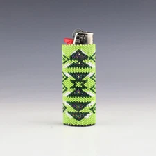 NATIVE AMERICAN NAVAJO BEADED LIGHTER CASE BY CHARLENE JACKSON