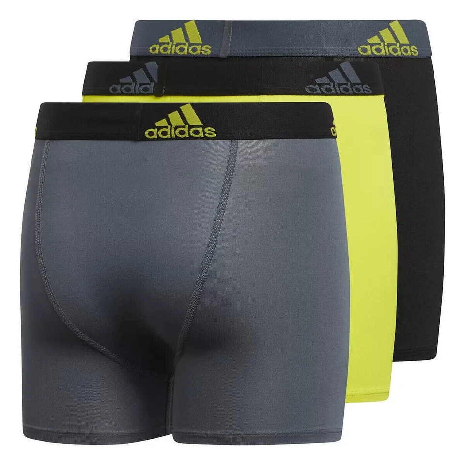 adidas 300185 Boys' Youth Performance 3-Pack Boxer Brief Size X-Large - Image 2 of 2