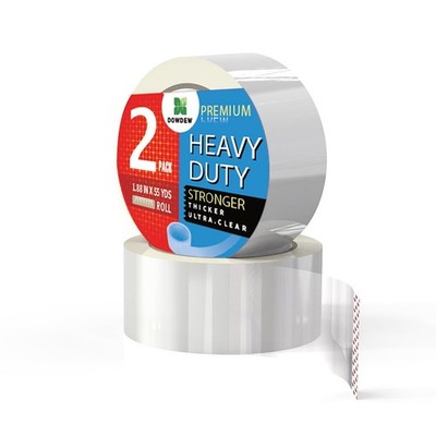 Clear Packing Tape, Heavy Duty Packaging Tape 1.88 inch x 55 Yards Refill Rol...