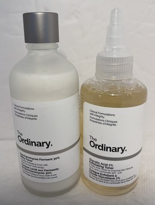 2- The Ordinary Saccharomyces Fermented 30% Milky Toner & Glycolic Acid 7%