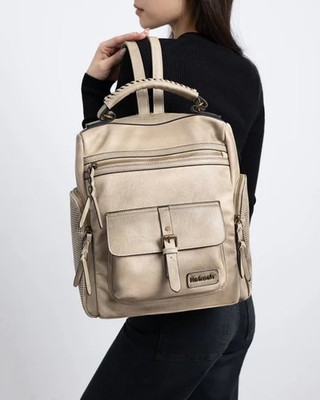 REFRESH TASCHE RUCKSACK RUCKSACK DAMEN MÄDCHEN 183317 BEIGE CASUAL 36 x 31 x 14 cm