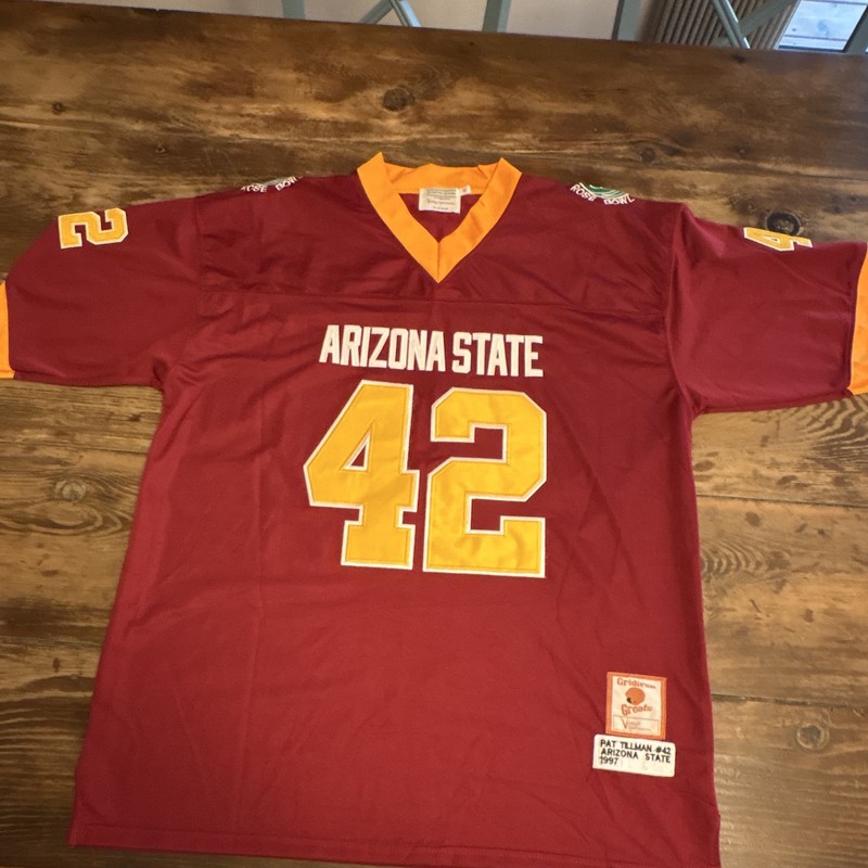Vintage Sportswear Pat Tillman Arizona State Sun Devils Rose Bowl Jersey 52