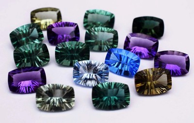 5 Pcs LotCertified Natural Multi-Color Tourmaline Cushion Precision Cut Gemstone