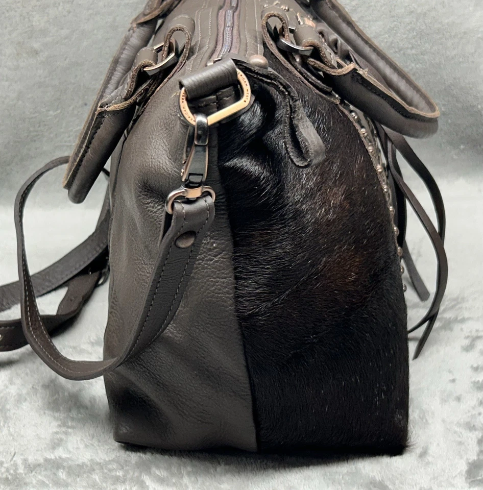 Cartera grande convertible American West Cow Town con cremallera | Vendedor de EE. UU. Foto 4 de 4